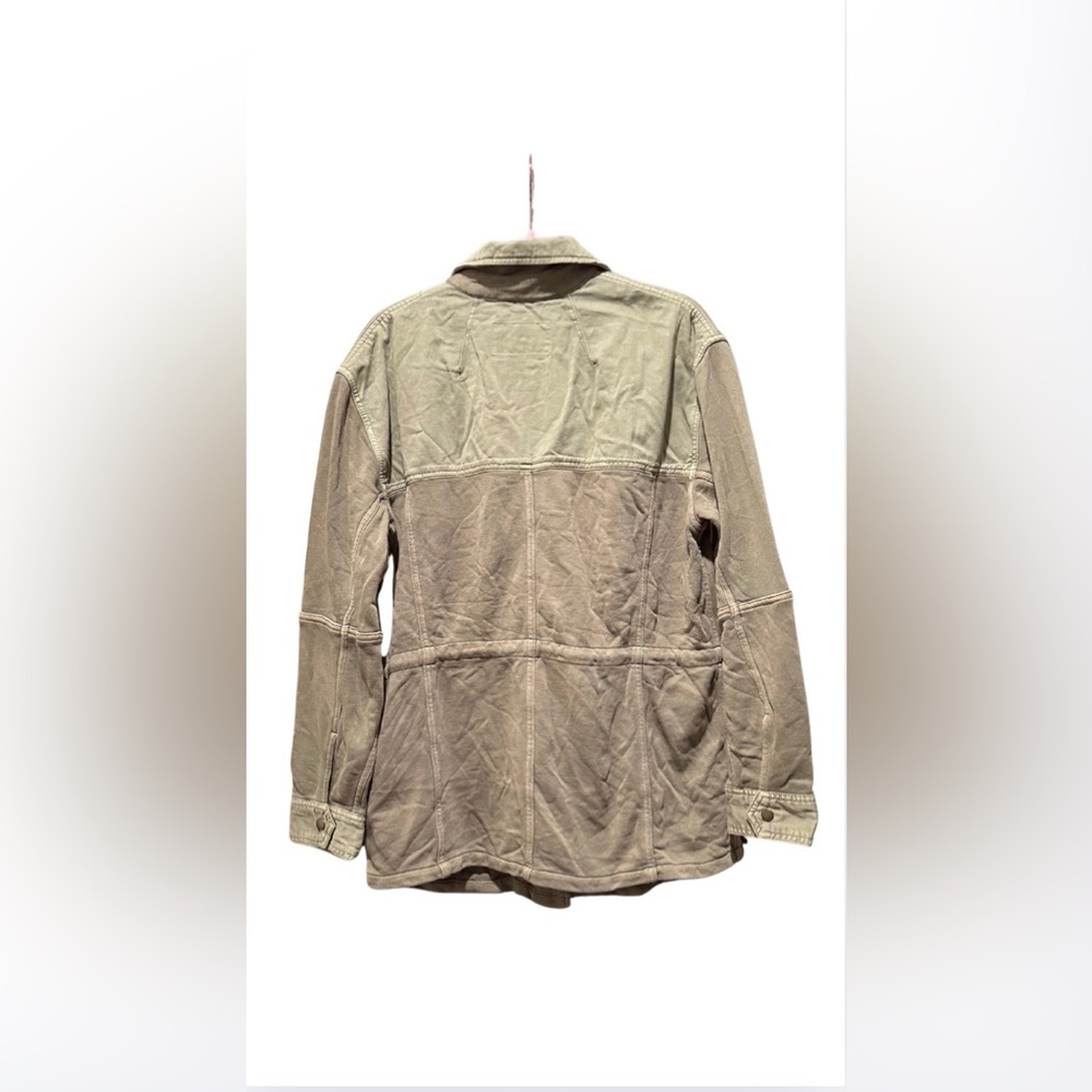 Free People We The Free Saturday Utility Jacket, Sweet Sage, Olive, Size Medium - Picture 8 of 8